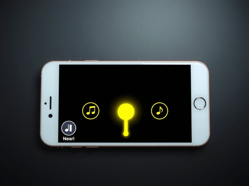 Pixel Dash near-miss: Screen pulses with a soft glow, highlighting the next note.