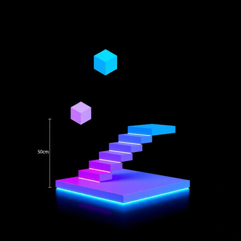 Abstract ladder diagram representing player progression